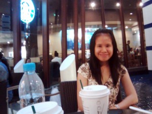 My Funny and Outgoing Cousin, Kak Demak, who is currently living with me in Jakarta.